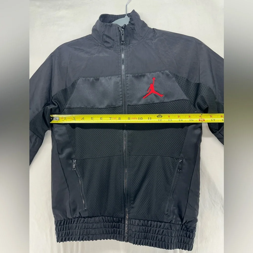Jordan Track Jacket Black Youth‎ Medium 10-12 year Red Jump Man Full Zip